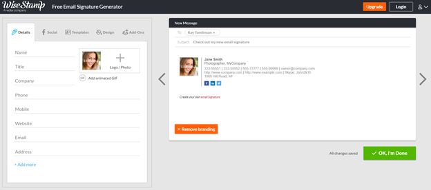 WiseStamp - Email Signature Generator